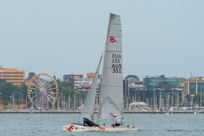 Day 1 – Jack and Shaun off Geelong waterfront - Viper World Championships © LaFoto